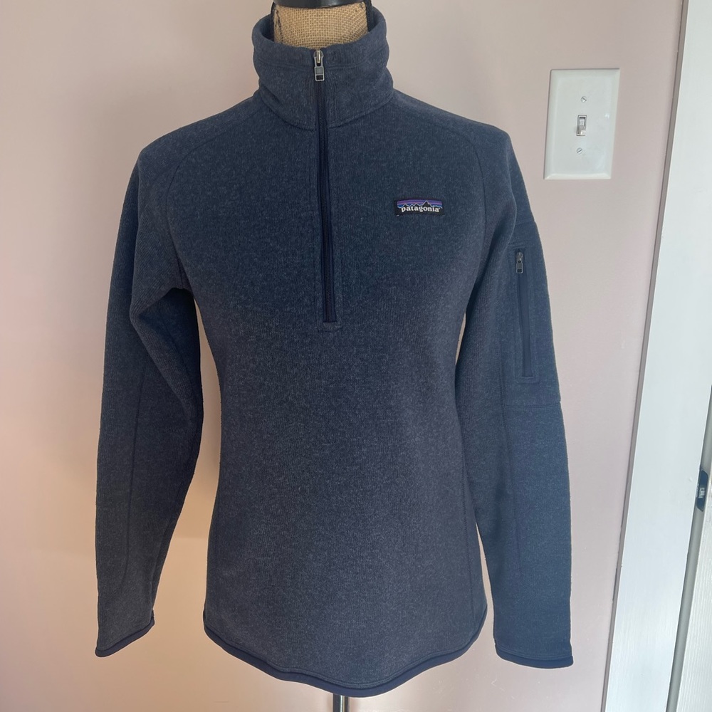 Patagonia Better Sweater 1/4 Zip Fleece in Navy Blue Size Medium